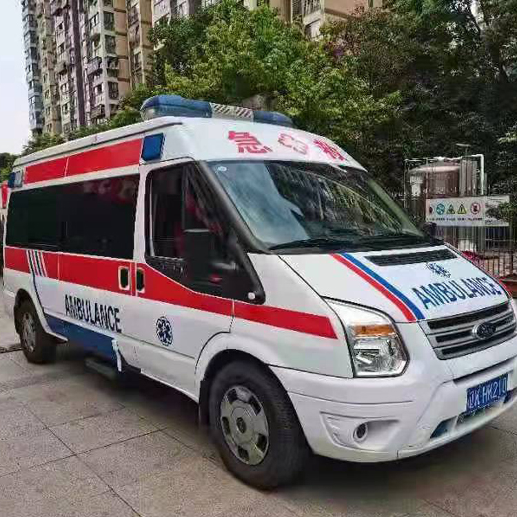 水满乡长途救护车护送病人返乡
